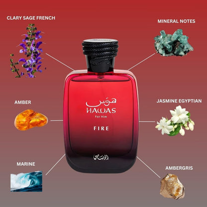 Hawas Fire de Rasasi — Decant original