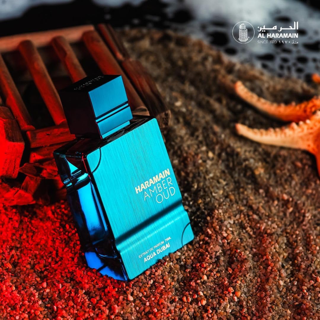 Amber Oud Aqua Dubai de Al Haramain — Decant original